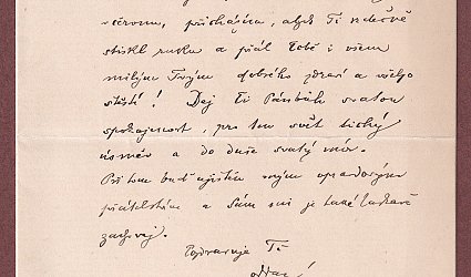 Dopis Ignátu Herrmannovi.