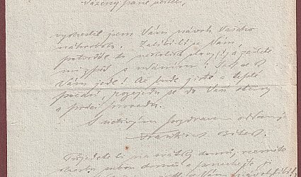 Dopis Jarkovi Svobodovi.