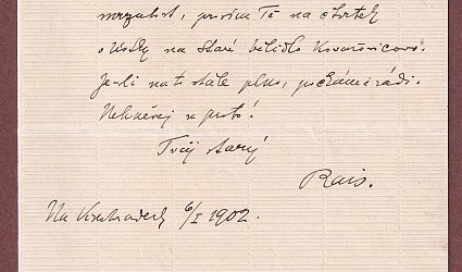 Dopis Ignátu Herrmannovi.