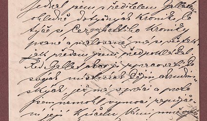 Dopis Ignátu Herrmannovi.