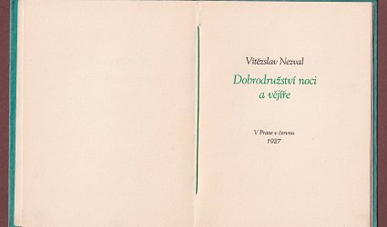 Dobrodružství noci a vějíře.