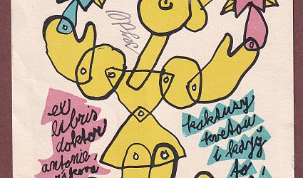 Ex libris doktor Antonie Horáková. Kaktury kvetou i když to píchá.