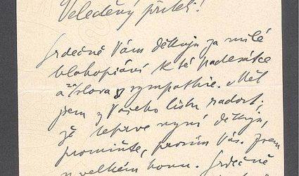 Dopis Ignátu Herrmannovi.