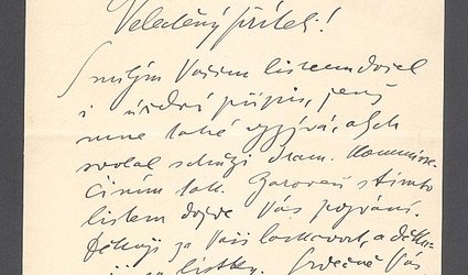 Dopis Ignátu Herrmannovi.