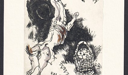 Exl. MUDr. V. Koblovský. Kozička u jabloně.