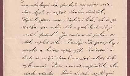 Dopis Ignátu Herrmannovi.