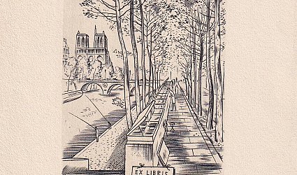 Ex Libris Eva Boudová. Bouquinisté.