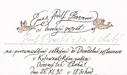 Pozvánka na setkání po vernisáži..