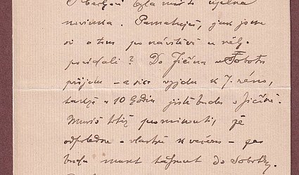 Dopis Ignátu Herrmannovi.