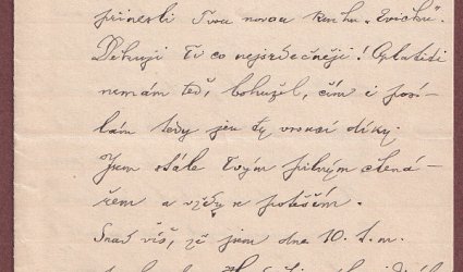 Dopis Ignátu Herrmannovi.