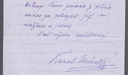 Dopis Ignátu Herrmannovi.