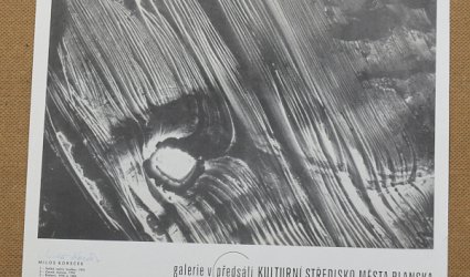 Plakát výstavy Miloše Korečka.