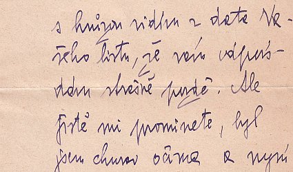 Dopis Jindřichu Vaňkovi.