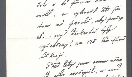 Dopis Ignátu Herrmannovi.