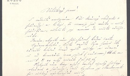 Dopis neznámému adresátu.