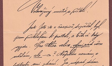 Dopis Ignátu Herrmannovi.