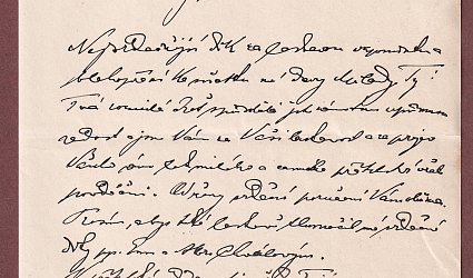 Dopis Ignátu Herrmannovi.