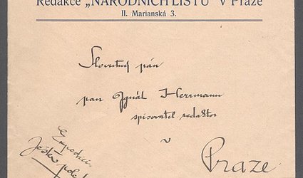 Originální dopisní obálka.