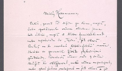 Dopis Ignátu Herrmannovi.