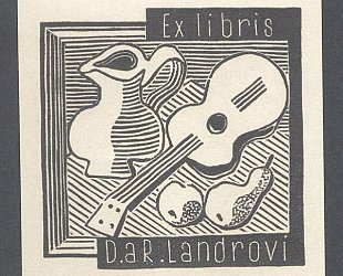 Ex libris D. a R. Landrovi. Zátiší.