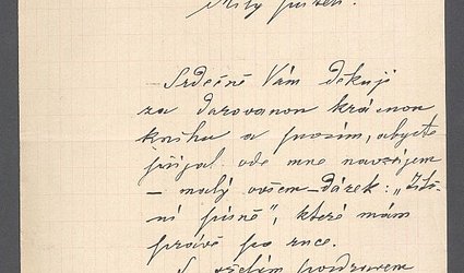 Dopis Ignátu Herrmannovi.