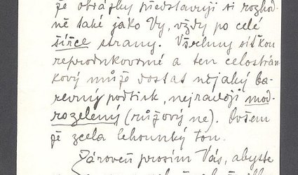 Dopis Ignátu Herrmannovi.