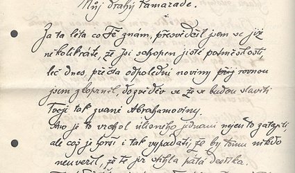 Dopis Ignátu Herrmannovi.