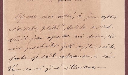 Dopis Ignátu Herrmannovi.