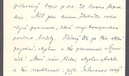 Dopis Ignátu Herrmannovi.