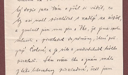 Dopis Ignátu Herrmannovi.