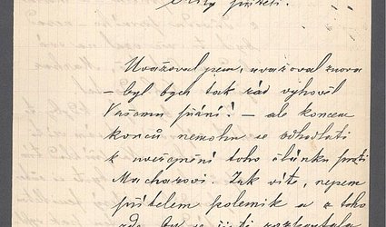 Dopis Ignátu Herrmannovi.