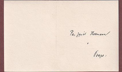 Pohlednice pro Ignáta Herrmanna.