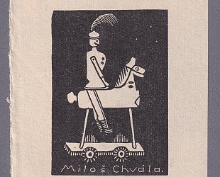 Miloš Chvála. Hračka - jezdec na koni.