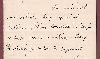 Dopis Ignátu Herrmannovi.