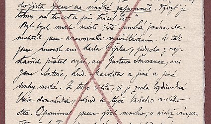 Dopis neznámé adresátce.