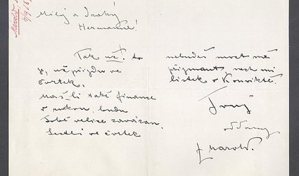 Dopis Ignátu Herrmannovi.