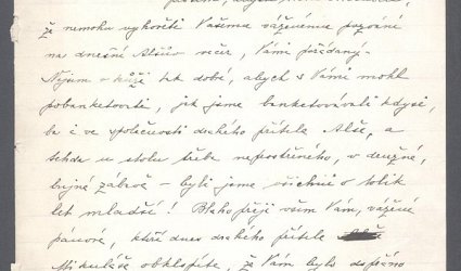 Dopis přátelům.
