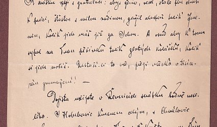 Dopis Ignátu Herrmannovi.