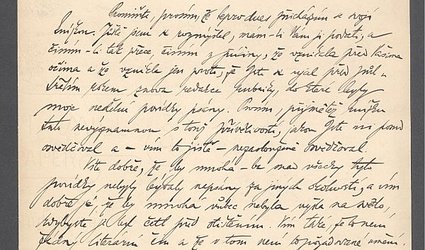 Dopis Svatopluku Čechovi.