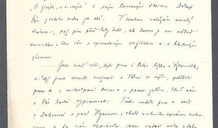 Dopis Ignátu Herrmannovi.