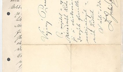 Dopis nakladateli Františku Topičovi s Herrmannovým vysvětlením.