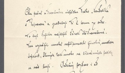 Dopis Ignátu Herrmannovi.