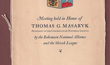 Meeting held in Honor of Thomas G. Masaryk.