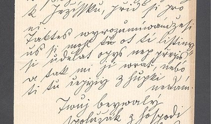 Dopis v staročeštině.