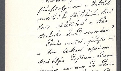 Dopis Ignátu Herrmannovi.