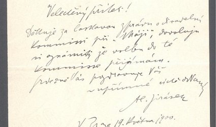 Dopis Ignátu Herrmannovi.