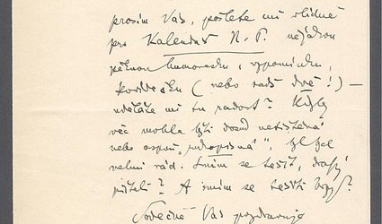 Dopis Ignátu Herrmannovi.