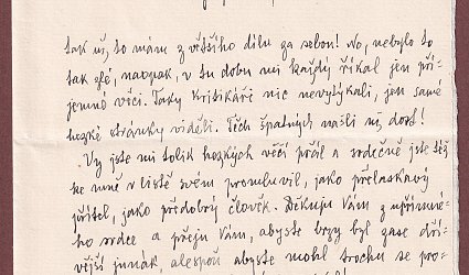 Dopis Ignátu Herrmannovi.