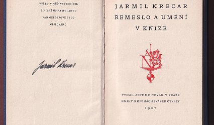 Řemeslo a umění v knize.