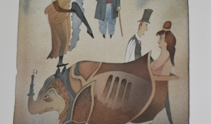 Přistání Toulouse-Lautreka v Moulin Rouge.